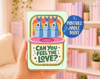 Inserto estivo "Sardines" per Kindle per BookTok Girls / Download digitale / Custodia per Kindle / Stampabile per custodia Kindle Paperwhite/Bookstagram