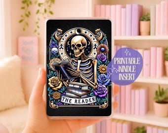 BookTok Kindle Insert: Girly E-Reader Decoration (Digital Download, PDF Files Available in Multiple Sizes)
