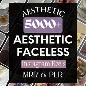 5000+ Faceless Aesthetic Reels | PLR and MRR | Canva Video Templates for Instagram Reels, Stories, Digital Marketing & Resale | Tiktok video