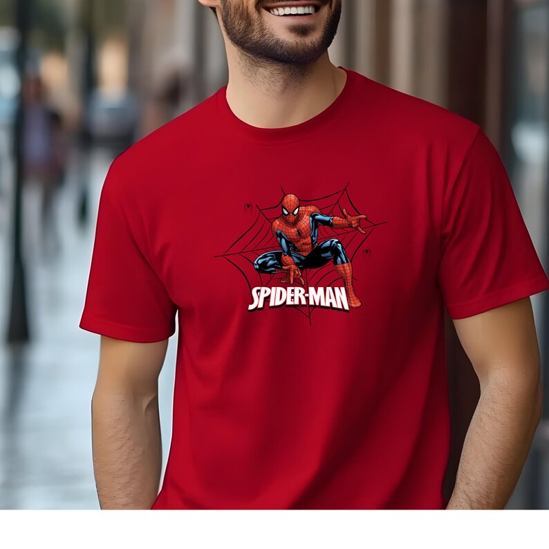 Spider-Man Shirt, Marvel Superhero Tee, Gildan Unisex T-Shirt, Comic Book Gift for Fans bild 8