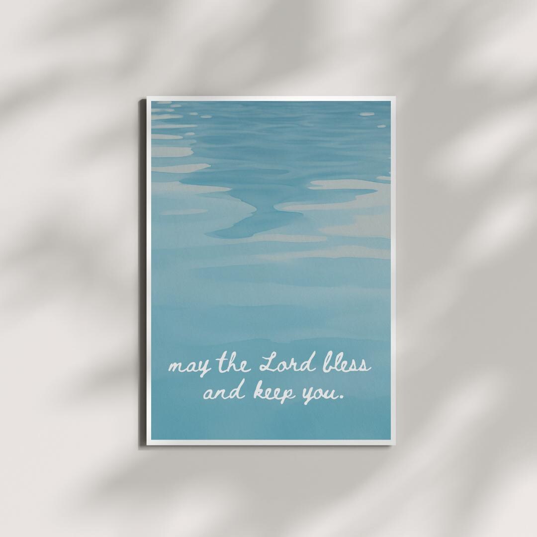 May the Lord Bless and Keep You Christian Art Print (digital File) - Etsy