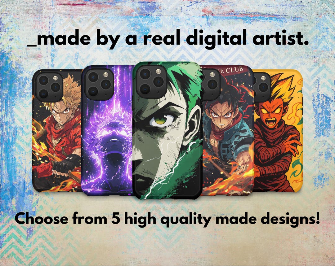 Code Case Anime Anime Art Phone Case: 3D Wrap, Impact Resistant - Etsy