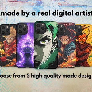 Anime Art Phone Case: 3D Wrap, Impact Resistant