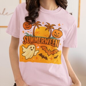 Summerween Tee, Halloween in Summer Shirt, Fun Spooky T-Shirt, Holiday Apparel, Gift for Teens, Unique Style