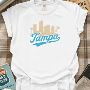 Retro Tampa Florida T-Shirt: Gulf Coast Skyline Souvenir