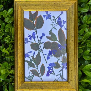 Framed Floral Arrangement | Vintage Picture Frame | Gold