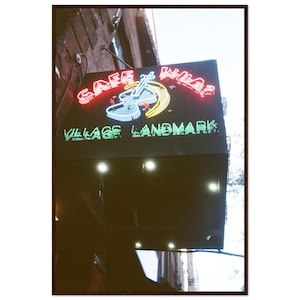 Cafe Wha? Photography Prints - Large Manhattan Wall Art, Fine Art NYC Print, NYC Landmark Film Photo Framed Art for Home Decor