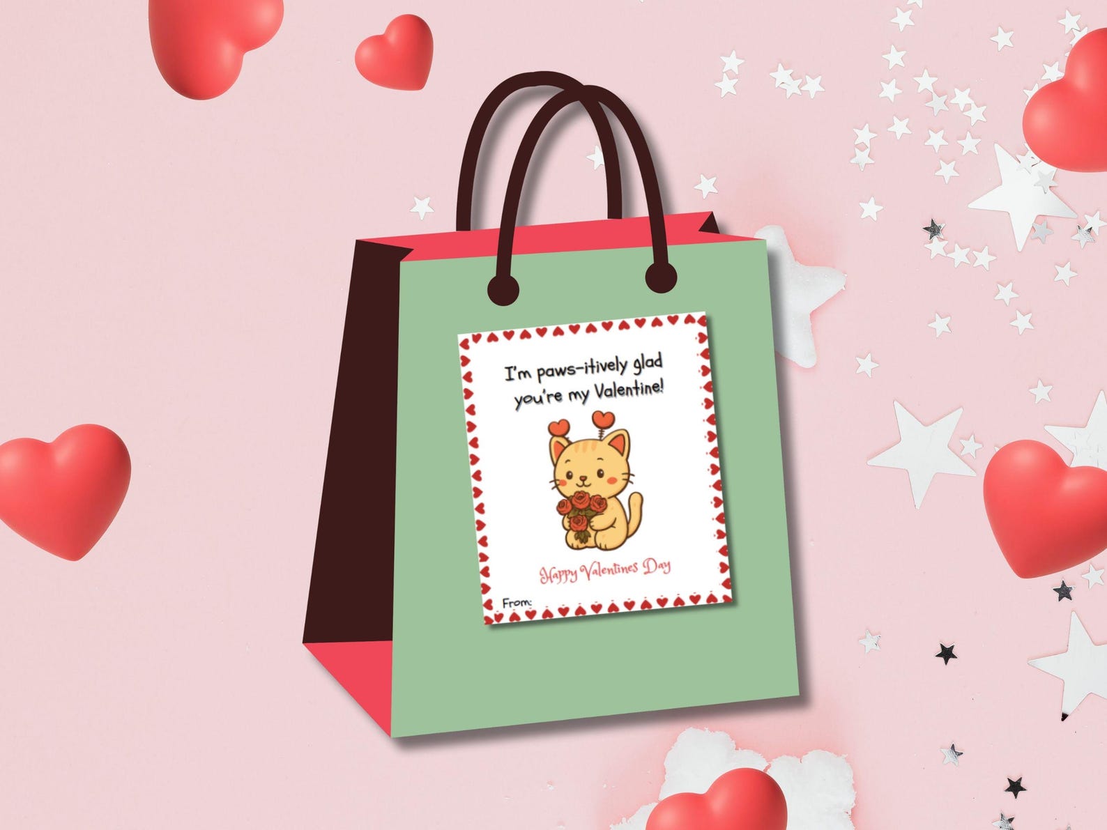 Cute Animal Valentines Day Cards - Classroom, Printable School ...