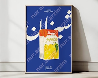 Pakistanisches Plakat, Mangosaftplakat