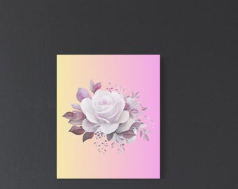 Gradient Rose Matte Canvas, Stretched, 1.25"