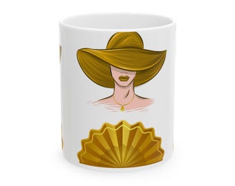 Gold Standard Ceramic Mug Customizable Coffee Mug for Mom, Premium Gift for Mom Life (11 oz)