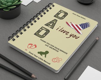 Heartfelt Military Dad Journal for Newborns a Special Father's Day Keepsake