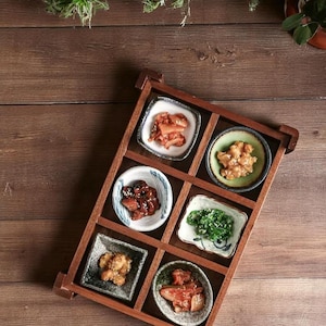 Hand-Glazed Rectangular Porcelain Spice Bowl: Minimalist Christmas Decor