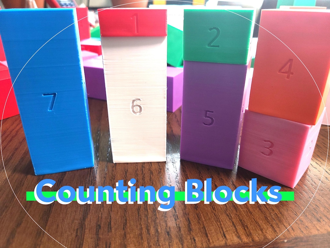 Countig Blocks Counting Blocks up to 10 (3D Printing) - Etsy