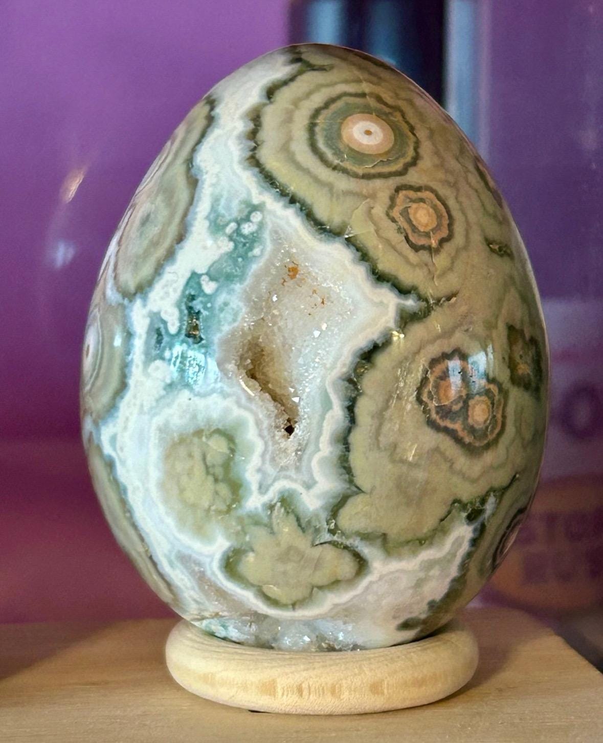 Large Old Stock Ocean Jasper Egg