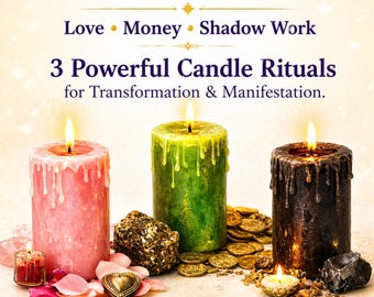 Rituales de amor, dinero y protección (PDF) | Guía de hechizos con velas | Manifestación y limpieza energética.