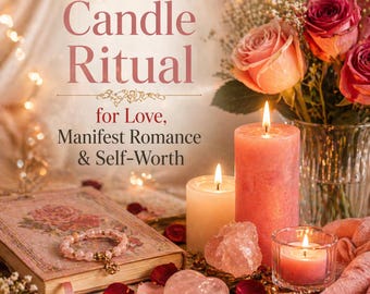 Guía de rituales de amor | Ritual de velas para la atracción y el amor propio | Práctica espiritual digital.