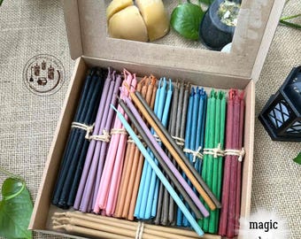 Set van 100 rituele kaarsen voor een half uur en 5 GRATIS.