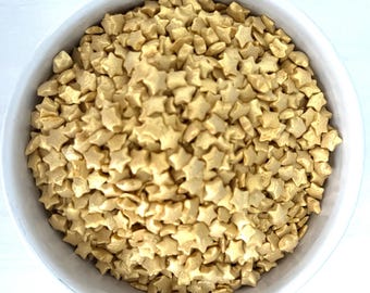 Star Light Star Bright Gold Star Sprinkles Jimmies Quins!  Beautiful shimmering Gold Stars! Graduation Grad Cake Decorating Cake Pops Baking