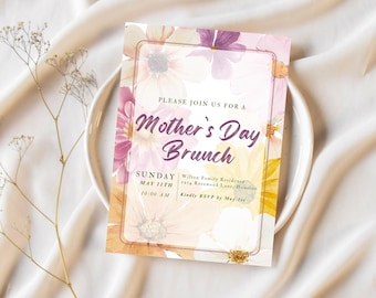 Festa della mamma, invito al brunch per la festa della mamma, invito al brunch, brunch, biglietto, invito, invito per la festa della mamma, brunch per la festa della mamma