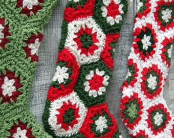 Custom-Made Crocheted Christmas Stocking in your choice of colors