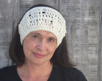 CLEARANCE! Cabled crochet headband, headwrap, ear warmer - creme - crochet accessories Winter Fashion