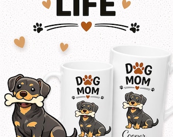 Dog Mom Dachsund Personalized Mug