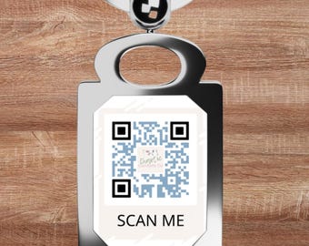 Llavero con código QR personalizado: Tarjeta de presentación digital, escanear para conectar