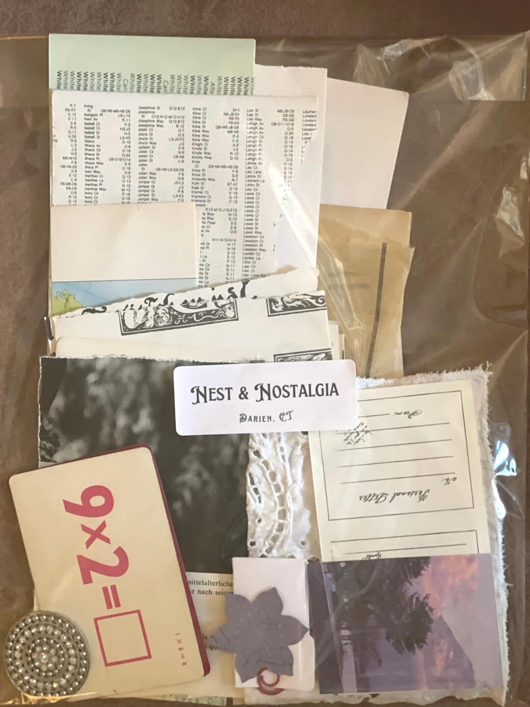 Vintage Ephemera Paper Pack ~ Junk Journal Kit With Book Pages, Maps ...