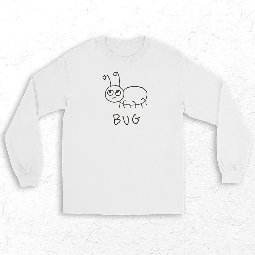 Bug Long Sleeve Tee : Minimalist Insect Graphic T-shirt S-4XL - Etsy