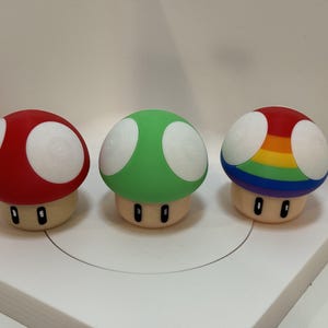 Mario-Inspired Mushroom Storage Container – 3D Printed Twist-Top Mini Jar