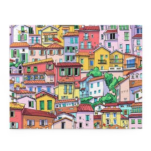 Colorful Cityscape Puzzle - 120/252/500-Piece, Perfect Gift for Family Game Night, Home Decor, Artsy Challenge, Relaxing Activity, Unique