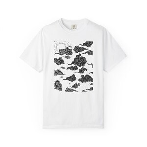 Zen Cloud Design Unisex T-Shirt, Perfect for Mindfulness, Summer Style, Gifts for Meditation Lovers, Cozy Casual Wear