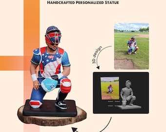 Handcrafted Custom Figurine - Personalized 3D Mini Me for Husband, Boyfriend, or Father - Anniversary Gift