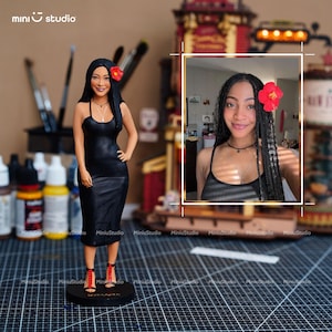 Custom 3D Printed Figurine: Personalized Portrait Statue, Memorial Gift
