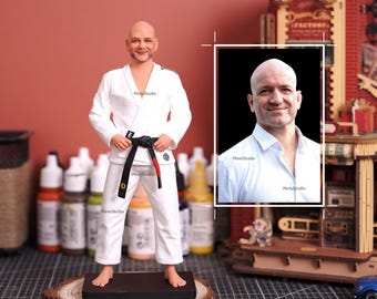 Personalized Man Figurine, Custom 3D Statue from Photo, Birthday Gift for Men