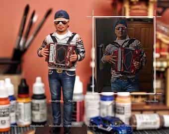 Custom 3D Printed Figurine - Personalized Portrait Keepsake, One-of-a-Kind Gift for You or Your Friend