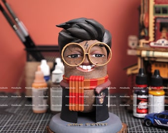 Custom Action Figure: Handmade Personalized PLA Plastic Character Statue