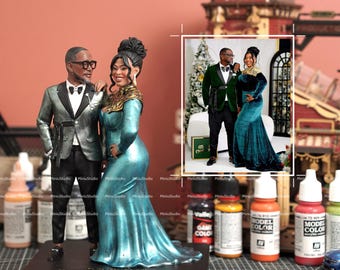 Personalized Couple Miniature | Handmade 3D Figurine | Unique Anniversary or Valentine Gift