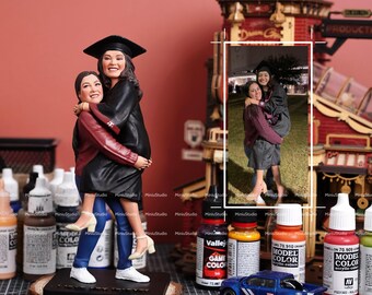 Personalized Graduation Figurine | Custom 3D Printed Statue | Unique Graduation Gift for Him or Her