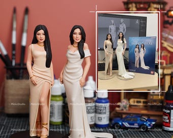 Custom 3D Figurine - Personalized Portrait Statue - Birthday Gift - Handmade Miniature Sculpture from Photo