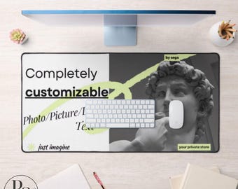 Custom Photo Desk Mat, Personalized Gaming Mousepad (31.5x15.5 Inch)