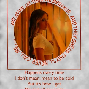 Exes Tate McRae Think Later Poster