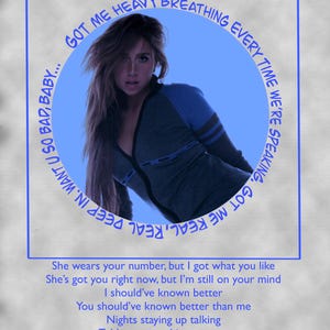 Hurt My Feelings Tate McRae Think Later Poster