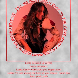 Guilty Conscience Tate McRae Think Later Poster