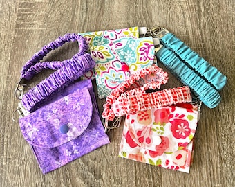 Spring Prints! Scrunchie Keychain with Wallet
