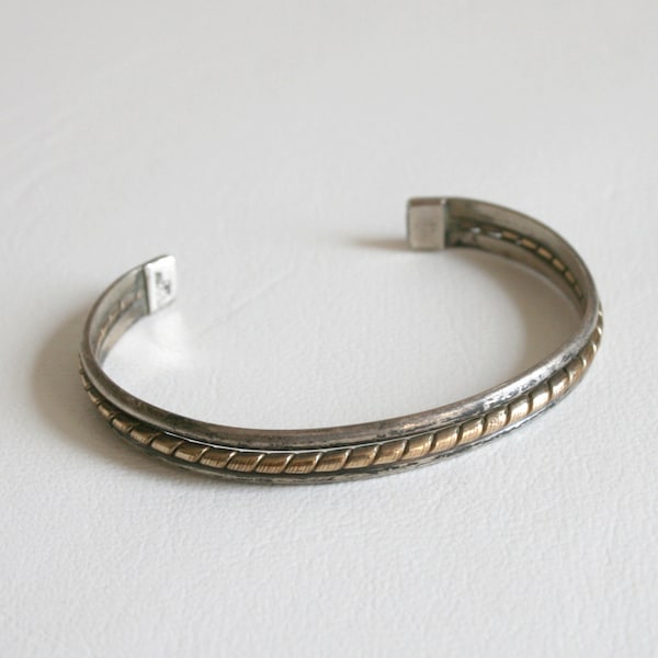 Tahe Sterling Gold Fill Rope Bracelet