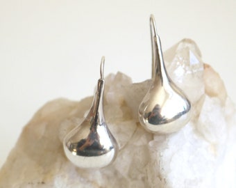 Large Taxco Sterling Drop Earrings