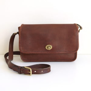 Bolso de hombro con compartimentos Coach / Cuero marrón burdeos