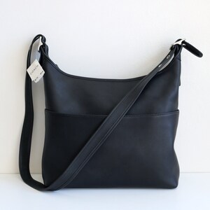 Coach Legacy Hobo Pocket Zip Bag | Black Leather Nickel Hardware 